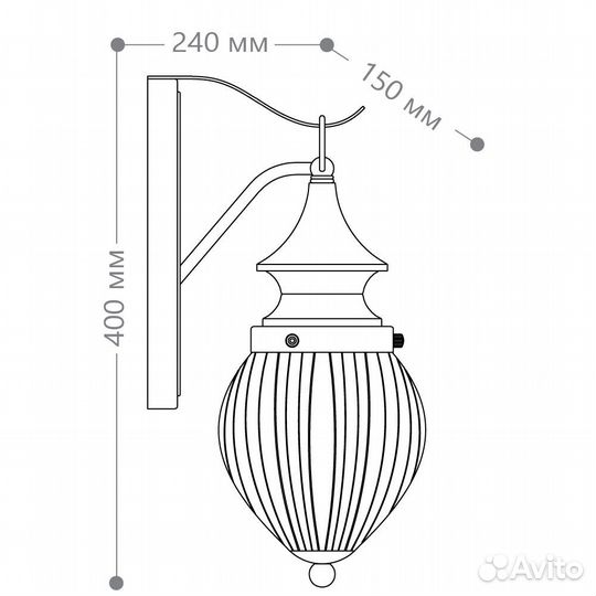 Светильник на стену уличный Feron PL540 11890