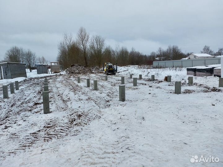 Свайный фундамент / Фундамент на жб сваях