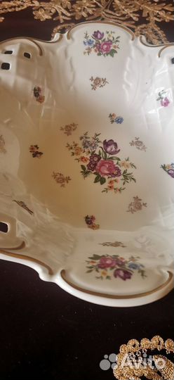 Блюдо для фруктов. Фарфор. Винтаж. ГДР