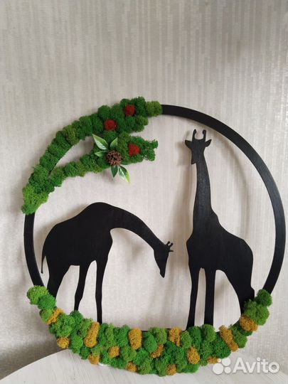 Панно из стабилизированного мха