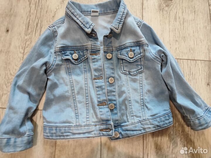 Джинсовая куртка для девочки 80 86