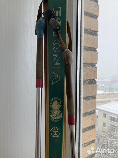 Лыжи беговые деревянные СССР