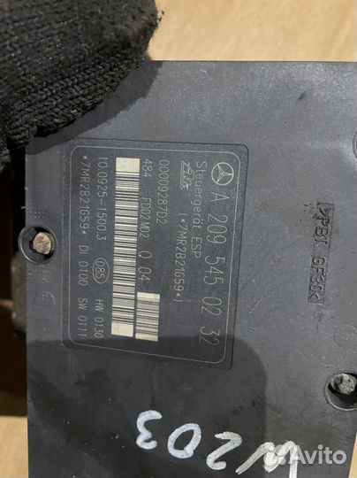 Мерседес w203 cl c230 блок абс abs