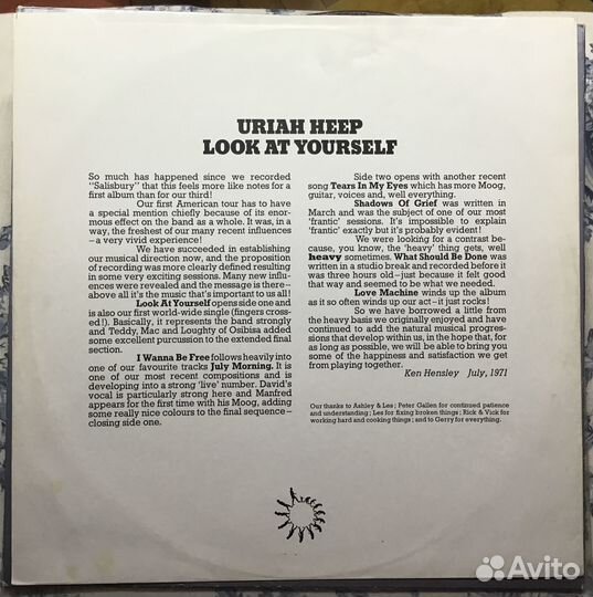 Uriah heep - look AT yourself- 1st UK press