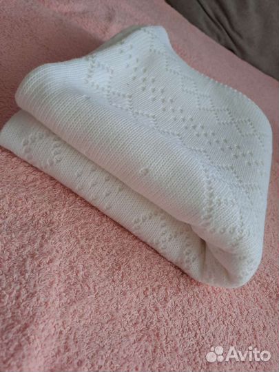 Плед детский вязаный