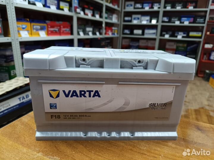 Аккумулятор 85 ач Varta Silver Dynamic F18 низкий