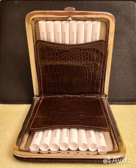 Портсигар Кожаный Европа начало XX Века