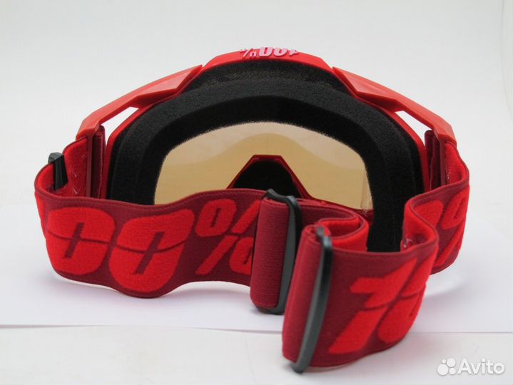 Очки кроссовые 100% racecraft stealth red rp