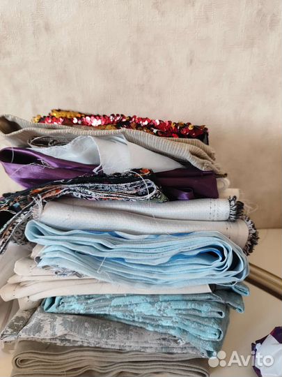 Остатки, куски тканей для творчества пакетом