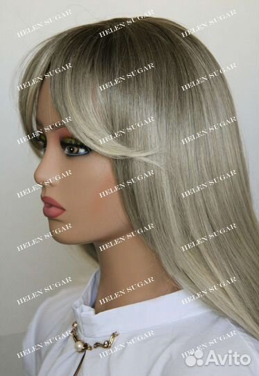 Парик пепельный блонд