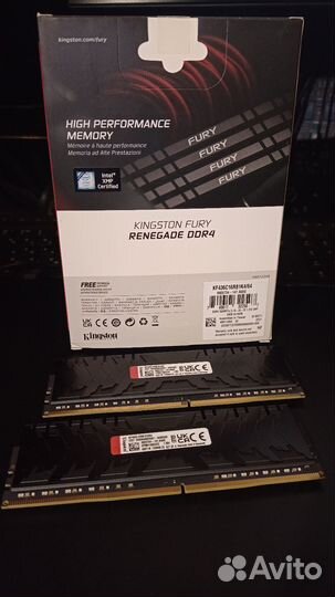 Оперативная память kingston fury renegade 2x16 Gb