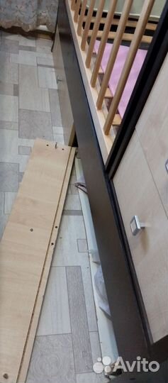 Детская кроватка трансформер с маятником