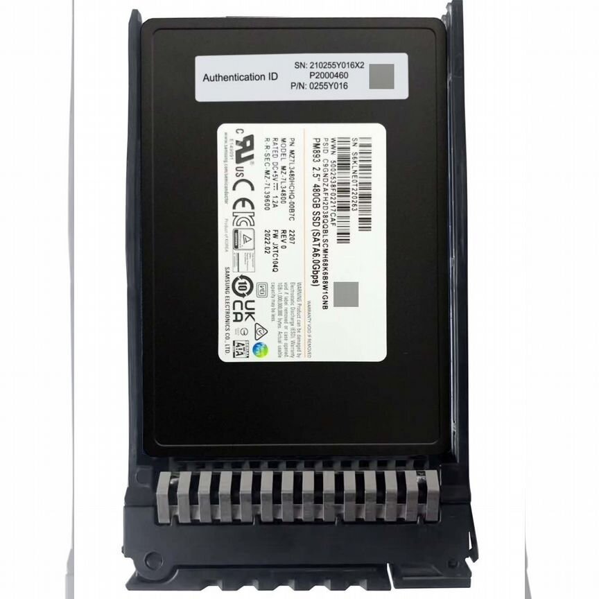 [PM893480W2] Жесткий Диск Huawei 0255y016 480gb SATA3 2,5 Ssd