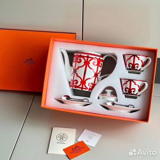 Набор посуды hermes фарфор