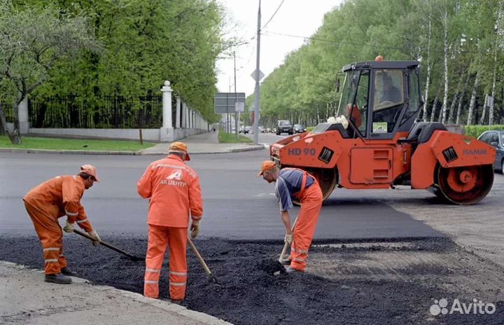 Укладка асфальта и благоустройство