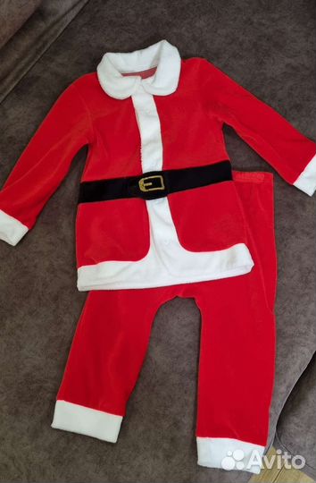 Костюм новогодний дед мороз детский
