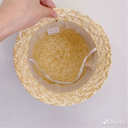 Соломенная шляпа детская