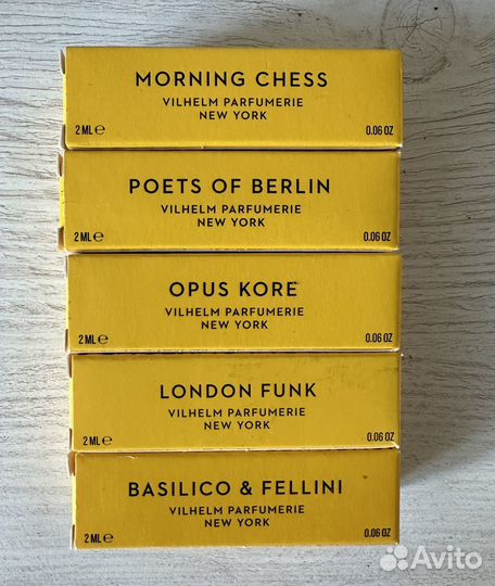 Vilhelm Parfumerie набор пробников парфюма