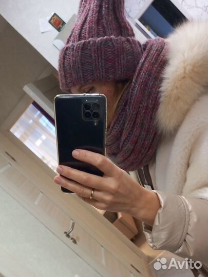 Шапка и снуд женский