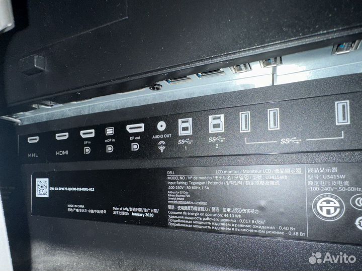 Монитор Dell u3415wb 4k