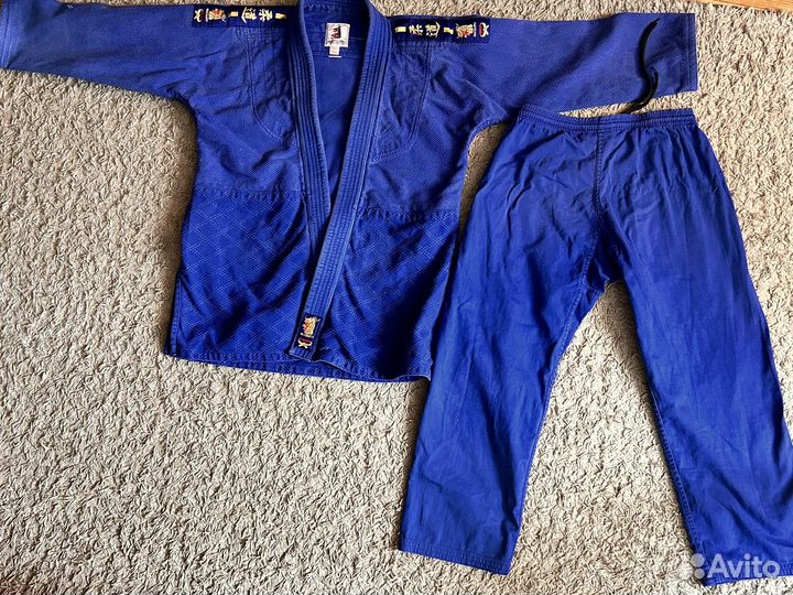 Кимоно для дзюдо Matsuru Club синее рост 155 см