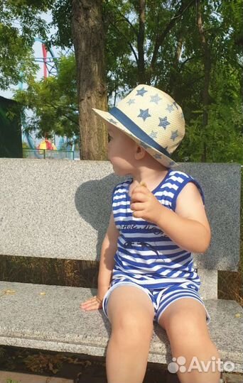 Шляпа детская соломенная mothercare