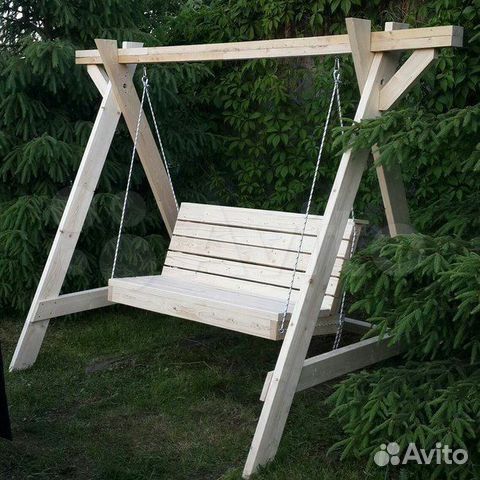 Качели садовые (качели деревянные)