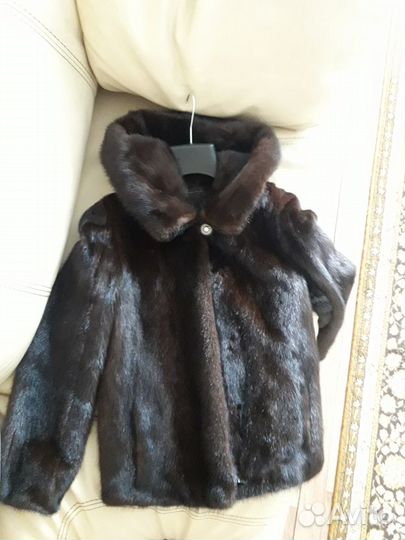 Шуба норковая с капюшоном 42 44