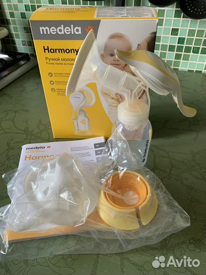 Молокоотсос medela harmony ручной новый
