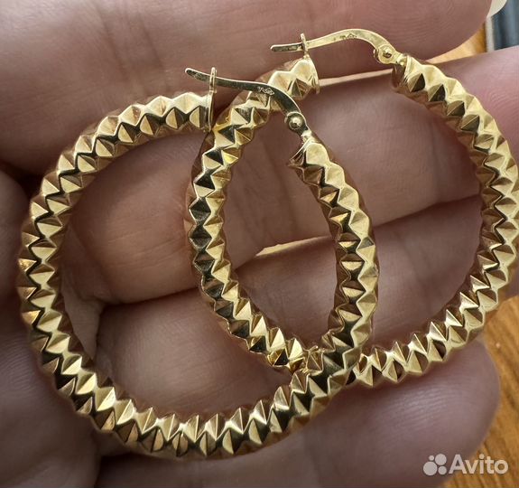 Золотые серьги 585 проба, у
