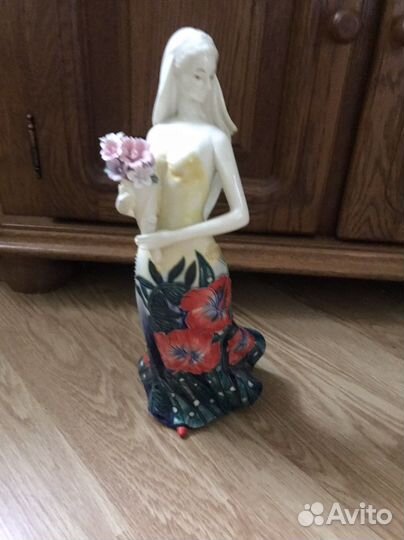 Фарфор, девушка с цветами, СССР, импорт