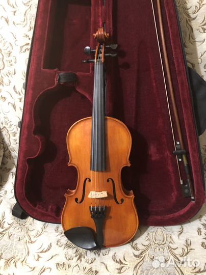 Скрипка 1 2 горонок/футляр/мостик/смычок