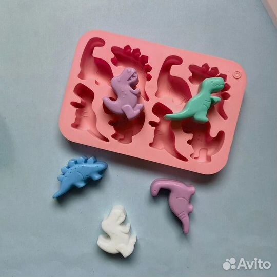 Молд силиконовый динозаврики