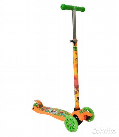 Самокат 3 колеса принт Ми-Ми-Мишки 120/2*80