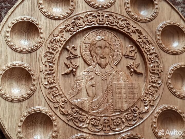 107 Подставка для яиц пасхальная. Диаметр 25 см