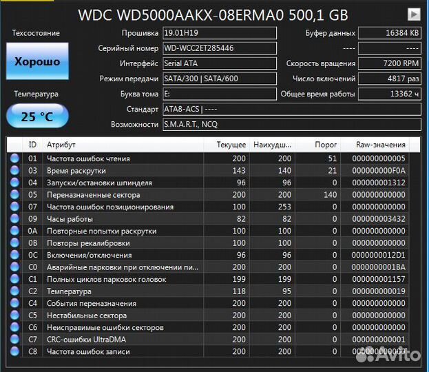 Жесткий диск Western Digital WD Blue 500 гб