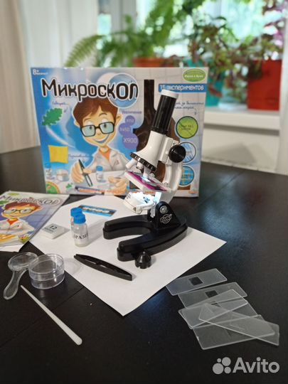 Микроскоп детский, игрушка, наука, опыты