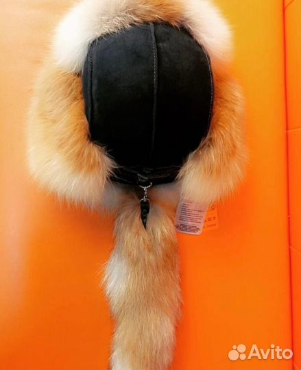 Шапка ушанка из лисы