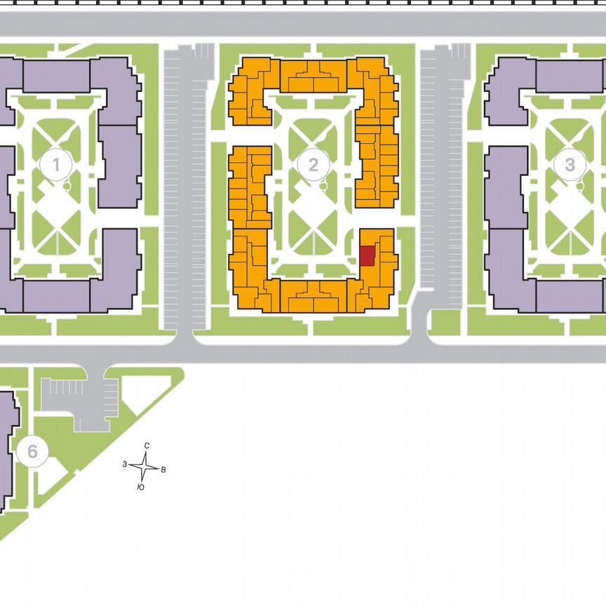 1-к. квартира, 43 м², 2/4 эт.