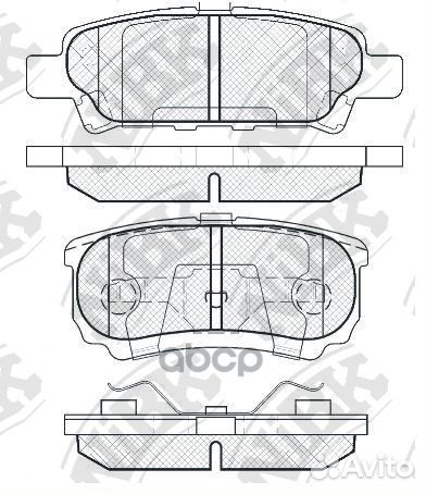 Колодки зад. mitsubishi lancer,outlander 03 P