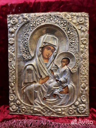 Икона Тихвинская божья матерь