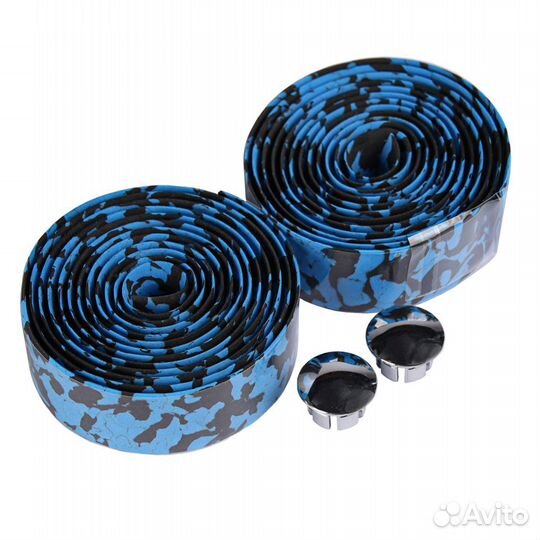 Обмотка для руля полиуретан цвет камуфляж синий/че
