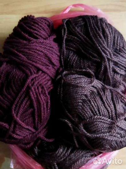 Пряжа для вязания шерсть с акрилом