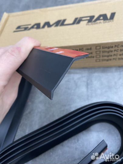 Губа на бампер samurai универсальная
