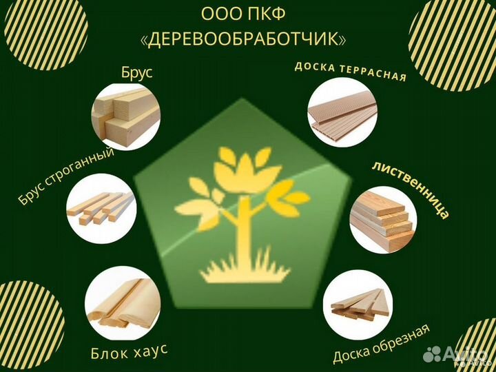 Доска обрезная Пиломатериал Лес Брус Производитель