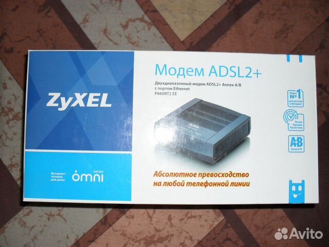 Модем zyxel P660RT2 EE