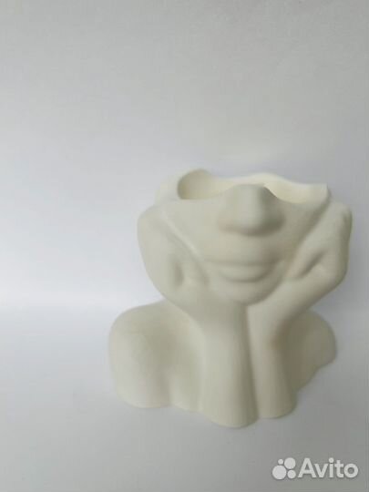 Кашпо из гипса, для свечей, украшений