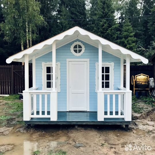 Уличные Детские игровые домики, площадки на дачу