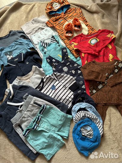 Вещи пакетом для мальчика H&M,Benetton,Mothercare