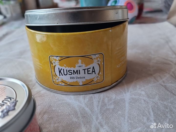 Железные банки из-под чая Kusmi